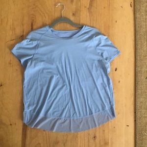 Cute Periwinkle Lululemon Top with Split Back